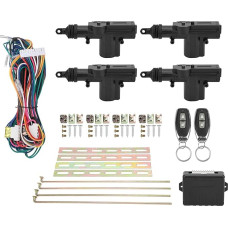 Automobilių nuotolinio valdymo centrinis rinkinys, universalus automobilių nuotolinio valdymo durų užraktas be rakto, įėjimo sistema, durų centrinio užrakto sistema, 12 V su LED ekranu, 2 valdikliai
