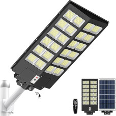 1200 W 120000 LM IP65 vandeniui atsparūs LED saulės žibintai, skirti naudoti lauke su judesio jutikliu, nuo sutemų iki aušros, skirti terasai, automobilių stovėjimo aikštelei, sodui