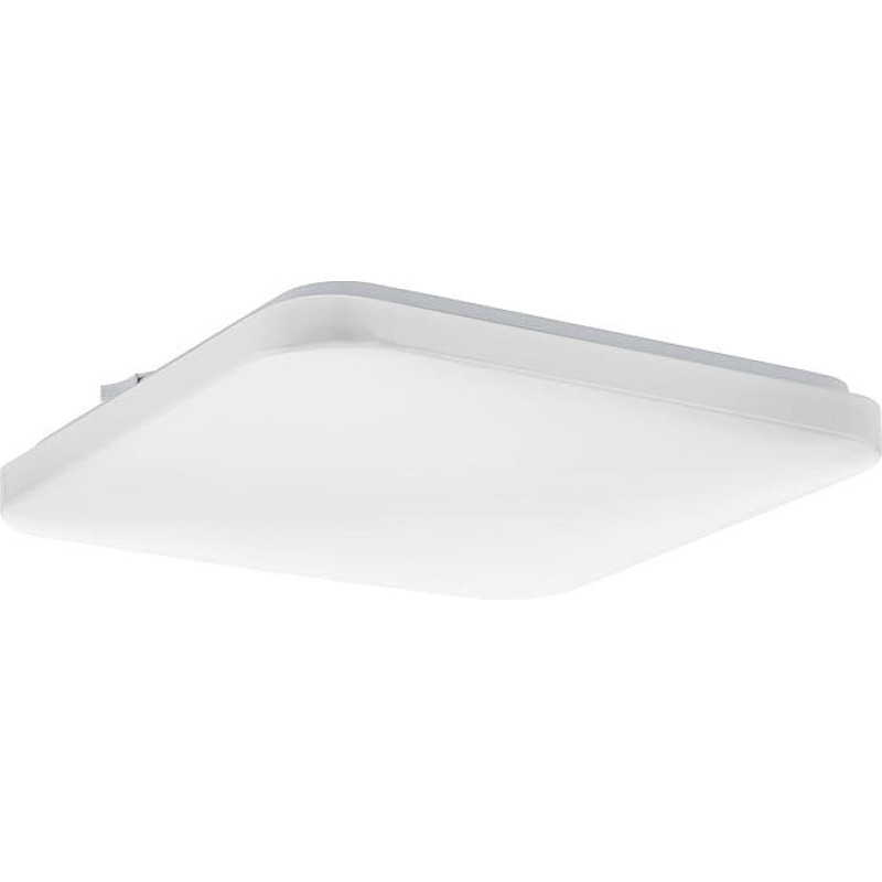EGLO Frania-IP LED lubų šviestuvas Vonios kambario lubų šviestuvas Baltas metalinis ir plastikinis vonios kambario šviestuvas Šilta balta neutrali balta vėsi balta IP44 33 x 33 cm