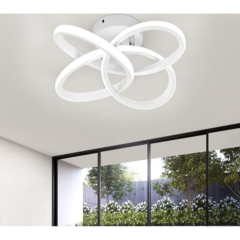 Lubų šviestuvas, 36 W LED lubų šviestuvas, 6000 K Modernūs kūrybiški minimalistiniai lubų šviestuvai, lubų apšvietimo lempos balkonams, prieškambario spintai, miegamajam, vonios kambariui, prieškambariui, rūsiui, virtuvei, koridoriui, balkonui, baltos spa