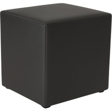 Stool Living Room Stool Square 40 x 40 cm Sofa Stool Eco Leather Black