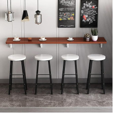 An der Wand montierter Klapptisch für Milchteeladen, Bar, Küche, Langer und schmaler klappbarer Esstisch aus Holz