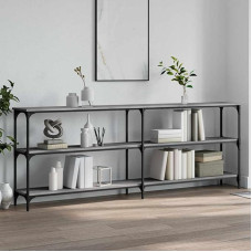 Elegantiška konsolė Holztisch mit Metallrahmen, Grau Sonoma, 200x29x75 cm - Flur & Wohnzimmer Model834113