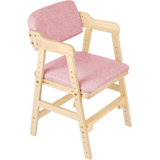 homewell Height-Adjustable Student Chair, Children and Teenagers Chair, Office Chair with Adjustable Back and Seat, Ergonomic Chair, 48 x 46 x 78 cm (Pink)
