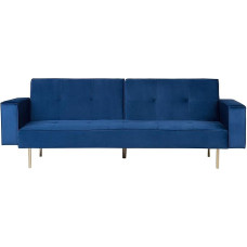 Beliani Modern 3 Seater Classic Design Navy Blue Visnes