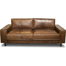 Casa Padrino Prabangūs natūralios odos poilsio sofa Vintage oda ruda - prabangūs svetainės baldai Buffalo oda