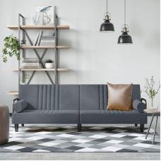 Svetainės baldų komplektas, Svetainės baldų komplektai, Sofa lova, Sofa lova su porankiais, Tamsiai pilka, Velvetinė modulinė sofa, Modulinė sofa, Lauko terasos baldai