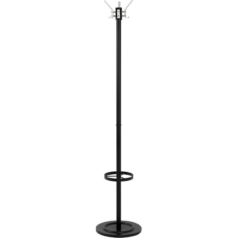 HAKU drabužių stovas Aliuminis Juodas aliuminis Metalinis drabužių stovas Aukštis 179 x Skersmuo 37 cm Stilius: Šiuolaikinis