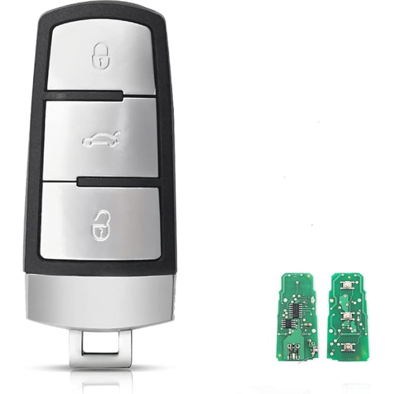 433MHz 3 mygtukų nesutrumpintas Flip išmanusis nuotolinio valdymo automobilio raktas su ID48 lustu 3C0959752BA, skirtas VW Passat B6 3C B7 Magotan CC