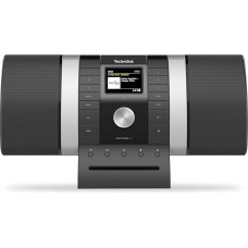 TechniSat Multyradio 4.0 SE - Internet Radio (WLAN Radio, DAB+, FM, Spotify, Bluetooth, CD Player, USB, Colour Display, 2 x 10 Watt Stereo Speakers) Black/Silver
