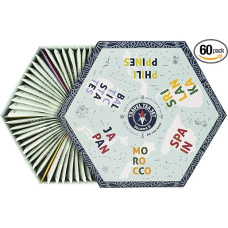ACORUS Travel Tea Set Vol. II - 6 Flavours from Different Destinations | Discover the World with a Cup of Tea | Tea Gift Set | Tea Box with 60 Tea Bags