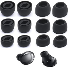 6 Pairs Black Silicone Replacement Eartips for Samsung Galaxy Buds Pro R190 Earbuds Earplugs Fit in Charging Case Silicone Earbuds Size S/M/L