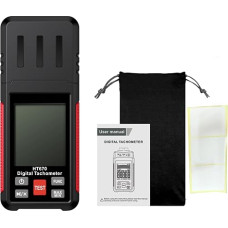 Digitaler Drehzahlmesser, Hochpräzises Berührungsloses Drehzahlmessgerät 10-99999 U/min mit LCD-Display, Berührungsloser Drehzahlmesser mit Fotosensor für die Inspektion von Automotoren