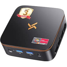 Huidun H50 Ryzen 3300U Mini kompiuteris Win 11 Pro (iki 3,5 GHz), 16 GB DDR4 512 GB SSD, dvigubas WiFi, DP + HDMI 4K @ 60 Hz, USB 3.2, 15 W mini stalinis kompiuteris verslui / mokyklai / mokyklai / biurui[3 metų garantija]
