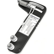 Garsent Präzises Segelboot-Takelage-Spannungsmessgerät, Drahtseil-Kraftmessgerät aus Aluminiumlegierung für 2,5 Mm, 3 Mm, 4 Kabel, Verbessert die Sicherheit, Professionelle Segler, Marinequalität,