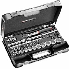 FACOM S.446ADP Series S.446 1/2-Inch Metric Socket Set 12-Point (35 Pieces)