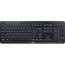 CHERRY Stream Keyboard Ultimate Wireless Multi-Device Keyboard for up to 4 Devices, US Layout (QWERTY), Bluetooth, 2.4GHz & Cable, Illuminated, Black