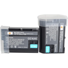 DSTE 2-Pack EN-EL15 ENEL15 Akku Compatible für Nikon D7200 D7100 D7000 D7000 D750 D750 D810 D750 D800 Z8 Z6II Z7II ZF