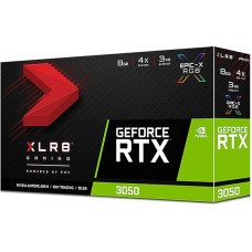 PNY GeForce RTX 3050 8GB XLR8 Gaming Revel Epic-X RGB Dual Fan Edition, Black