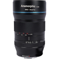 SIRUI 35 mm F1.8 1.33X S35 anamorfinis kinematografinis objektyvas (RF laikiklis), skirtas R5, R6, C70, C50