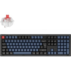 Keychron V6 Wired Custom Mechanical Keyboard (Button Version), 100% DE ISO Layout, QMK/VIA, Hot-Swap, with RGB Translucent Keycaps, Super Switches