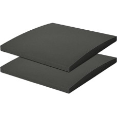 Schaumstoffauflage für Sofas 1/2/3 Stück 50 x 5 cm (20 20 2 Zoll) hochdichte Schaumstoff-Kissen for gebogene Couches und Sofas, Stützkissen gegen Durchhängen, Reparatur Ersatzkissen(2PCS BLACK)