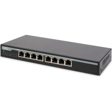 Assmann Electronic DN-95340 Nevaldomas tinklo komutatorius Gigabit Ethernet (10/100/1000) Power over Ethernet (PoE) Juodas tinklo komutatorius Electronic DN-95340, nevaldomas, Gigabit Ethernet (10/100/