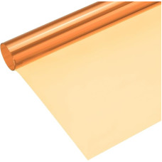 QUARKZMAN Gelinio spalvoto filtro popieriaus PVC plėvelė 100 x 100 cm oranžinė 85B, skirta fotografijos studijai, raudona šviesa
