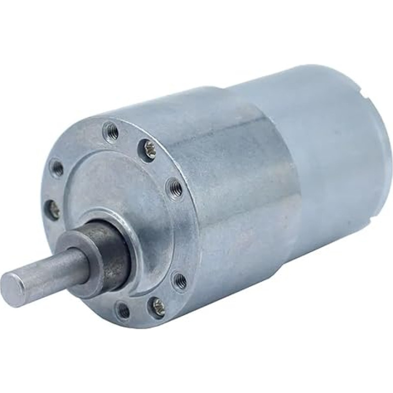 DC 12V/24V Getriebemotor JGB37-3530 hohes Drehmoment 7960RPM Drehzahlminderer 37mm für Garagentor, Automat, Vorhang, geräuscharm (Variklis ir laikiklis, 12R-12V)