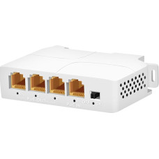 Gigabit PoE Extender with 4 Ports, 1 in 3 Out-IEEE 802.3af/at, 30W in 24W Out, PoE Repeater, 10/100/1000 Mbps, Vlan & Expansion to 100m, DIN Rail and Wall Mount (4/1000Mbps)
