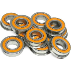 Bimetalinis laikiklis, Mikro-Rillenkugellager, 10 Stück SF623C-2OS 3 x 10 x 4 mm, Hybrid-Keramik-Kugellager mit Flansch, Miniatur-Flanschlager for 3D-Drucker(SF695C-2OS 5x13x4)