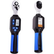 Digital Torque Wrench 1/4 3/8 1/2 Electronic Digital Torque Wrench 1.5-100Nm Professional Adjustable Mini Torque Wrench for Bicycle Car Repair Electronic