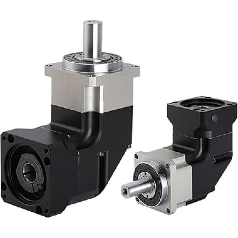 Planetengetriebe 90 Grad Spiralgetriebe 1 Stück Motor Reduzierer für KW Servo 7,5 Nema42 Nema52 Schritt(Nero, greičio santykis 15 prie 1)