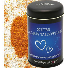 Hallingers Genuss Manufaktur Spice Gift Valentine's Day – Spice Mix for Marinades, Spare Ribs & Grill as a Gift, Elegant Gift Box 