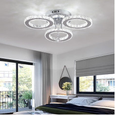 LED kristalų lubų šviestuvas, moderni liustra, nerūdijančio plieno pakabukas miegamajam, svetainei, valgomajam.