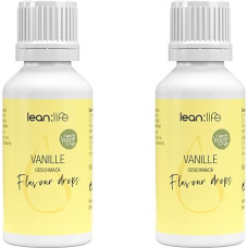 „Flavour Drops“ 30 ml – 2 vnt. vanilės skonio – maisto aromatizatoriai – be cukraus ir mažai kalorijų