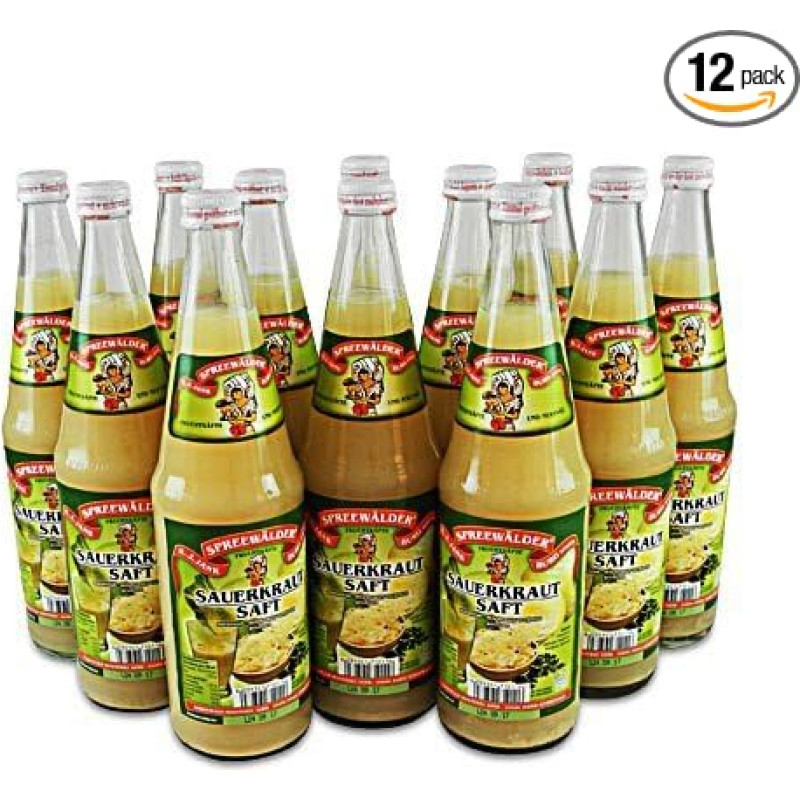 „Spreewälder“ raugintų kopūstų sultys, 12 vnt. pakuotė (12 butelių po 0,7 l)
