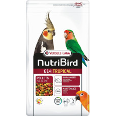 VERSELE-LAGA – „NutriBird G14 Tropical“ – ekstruzuotos granulės – maistas dideliems papūgėliams, skirtas išsaugoti rūšį – įvairiaspalvės – 3 kg