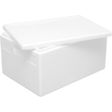 Arpack „Termobox“ polistirolo termo dėžė su dangčiu, turinti PZH sertifikatą, 685x485x365 mm, 80 l