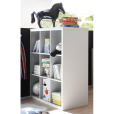 möbelando Portia III Room Divider Bookcase Room Divider Wooden Shelf Standing Shelf