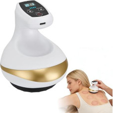 Electric Cupping Device Vacuum Massager Against Cellulite | 4-in-1 electric cupping massager, 9 suction levels and heat function, Gua Sha USB digital display for home use