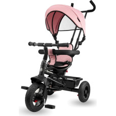 HyperMotion Tricycle from 1 year with push bar - 3-in-1 children's vehicle for 1-4 years, up to 20 kg - with height-adjustable parent handle and sliding handlebar, pink