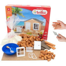 „Teifoc TEI Bricks“ žaislas | Vaikų kūrybinis rinkinys, motorinių įgūdžių lavinimo žaislas, dovana mergaitėms ir berniukams, mini blokeliai su žaidybiniu skiediniu, Montessori žaislas