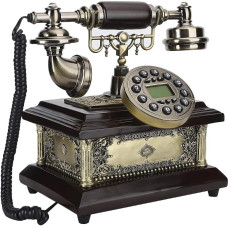 Dervinis senovinis, klasikinis, retro stiliaus laidinis telefonas, skirtas namams, viešbučiams, rašomiesiems stalams, miegamajam ir svetainei su