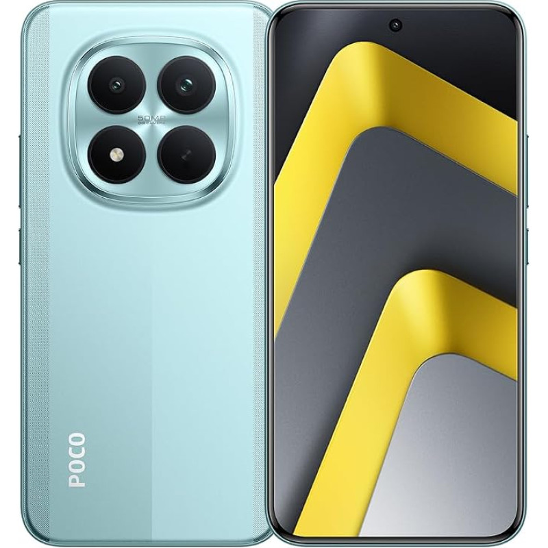„XIAOMI Poco M8 Pro 5G“ 8 GB + 256 GB išmanusis telefonas – „Snapdragon 7s Gen 4“, 6,83 colio AMOLED ekranas (120 Hz), 6500 mAh baterija + 100 W įkrovimas, 50 MP + 32 MP, žalia (su įkrovikliu)