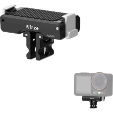 „Nitze“ magnetinis laikiklis, skirtas „DJI Osmo Action 5 Pro/4/3“ ir „Osmo 360“ modeliams, greito atjungimo adapteris su dviejų iškyšų tvirtinimu, magnetinis adapteris, skirtas trikojams ir veiksmo kamerų priedams – N28-B1