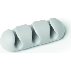 Durable Cavoline Clip 3 503910 Cable Clips Self-Adhesive for 3 Cables Pack of 2 Grey