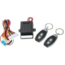Shkalacar Universal Car Central Locking 12V Alarm System Central Locking Kit with Remote Holder 1 Million Times Code