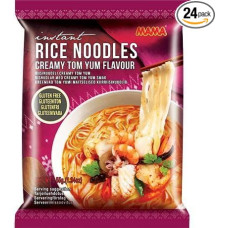 Sebuya MAMA Instant Rice Noodles Creamy Tom Yum - Gluten Free Thai Noodle Soup - Fast Asian Soup with Aroma of Lemongrass & Chili - Gluten Free Instant Rice Noodles