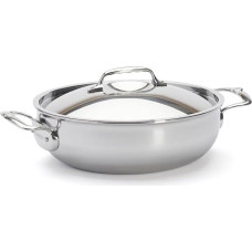 de Buyer - Affinity 3754.28 Serving Pan with Lid 28 cm Multilayer Stainless Steel Silver